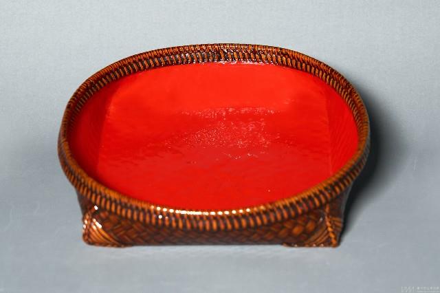 籃胎內朱盤 藏品圖，第1張