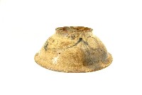 黃釉寫意紋大陶碗藏品圖，第2張