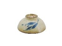 青花葉紋瓷碗藏品圖，第2張