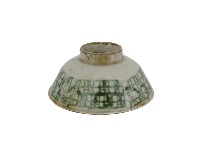 青花印花網狀紋碗藏品圖，第2張