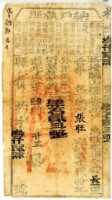 道光二十年鳳山縣正堂曹為徵收納戶張旺之納戶執照藏品圖，第1張