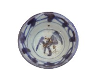 青花寫意纏枝花卉紋茶杯藏品圖，第1張