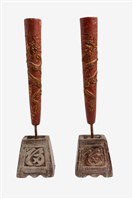 木製燭臺藏品圖，第1張