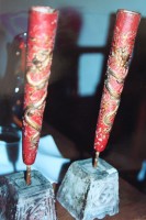 木製燭臺藏品圖，第2張