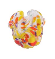 彩繪花口瓣形玻璃花器藏品圖，第2張