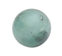 青綠色透明玻璃球藏品圖，第1張