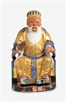 木雕土地公像藏品圖，第1張