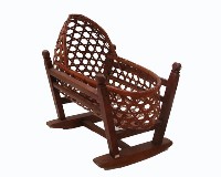 藤編搖藍（含木質底座）（組）藏品圖，第1張