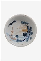 釉上彩山水紋缽藏品圖，第1張