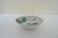 釉上彩仙鶴樹石缽藏品圖，第3張