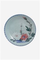 青釉折枝花卉紋盤藏品圖，第1張