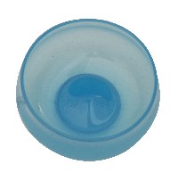 淡藍色透明玻璃缽藏品圖，第1張