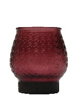 紫色稜狀浮雕玻璃杯藏品圖，第2張