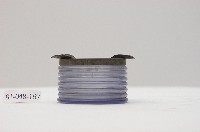 藍色圓型幫浦狀煙灰缸藏品圖，第1張