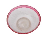 粉紅口透明玻璃碗藏品圖，第2張