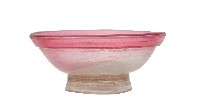 淡粉色厚唇玻璃碗藏品圖，第1張