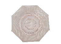 八角形網紋玻璃盆藏品圖，第1張