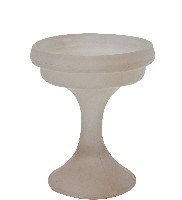 消光乳白色玻璃高腳杯藏品圖，第2張