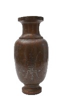 石叟銅質花瓶藏品圖，第1張