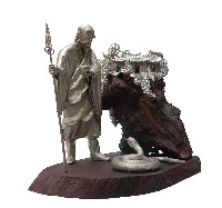 十二生肖人物故事組之蛇錫雕12-6藏品圖，第2張