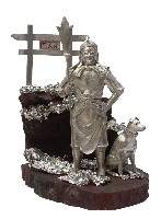 十二生肖人物故事組之狗錫雕12-11藏品圖，第2張