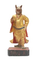 木雕馬面將軍像藏品圖，第1張