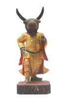木雕牛頭將軍像藏品圖，第1張