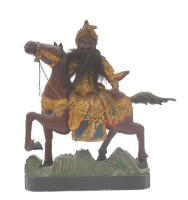 木雕關公騎赤兔馬像藏品圖，第4張