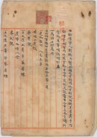 大正二年十月十三日大加蚋堡艋舺劉張氏賢胎借字藏品圖，第1張