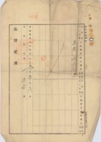 大正三年大加蚋堡劉張氏賢建物賣渡領收證明暨胎權設定登記債權額領收證藏品圖，第4張