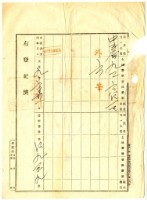大正九年6月十六日竹北一堡斗崙庄陳祺祥持分胎權設定證書藏品圖，第3張