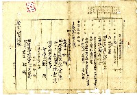 大正元年林查某向臺南地方法院申請之土地及地上建物之業主權保存登記申請書藏品圖，第1張