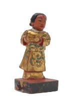 木雕臨水夫人配侍像藏品圖，第3張