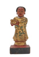 木雕臨水夫人配侍像藏品圖，第4張