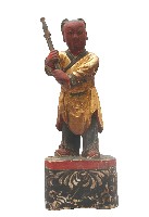 木雕劍童像藏品圖，第2張