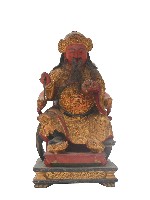 木雕岳飛像藏品圖，第2張