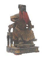 木雕紅鬍王爺像藏品圖，第1張