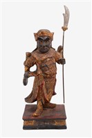 木雕周倉像藏品圖，第1張