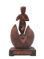 木雕桃太郎像藏品圖，第2張