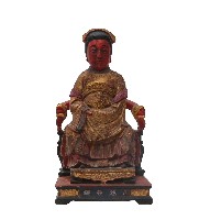 木雕一貫道月慧菩薩像藏品圖，第1張