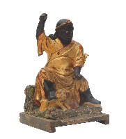 木雕伏虎羅漢神像藏品圖，第1張