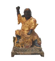 木雕伏虎羅漢神像藏品圖，第2張