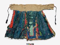 中國排調苗族女性服飾一套及黑底刺繡背帶藏品圖，第4張