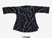 中國松桃苗族女性服裝一套及黑底貼繡帳簾藏品圖，第3張