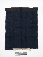 中國施洞苗族寶藍色底紅夾織圍腰藏品圖，第2張