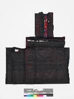 中國施洞苗族黑底紅刺繡繡片藏品圖，第2張