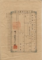 明治三十七年林宗齊土地臺帳謄本藏品圖，第1張