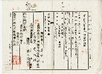 昭和十二年黃作舟登記名義人表示更正藏品圖，第1張