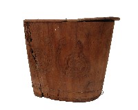 排灣族蛇紋黍桶木藏品圖，第2張