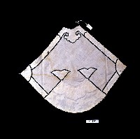 金榜題名吉祥繡扇形肚兜藏品圖，第2張